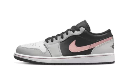 Air Jordan 1 Låg svart grå rosa