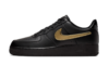 Air Force 1 Black Metallic Gold Removable Swoosh Pack