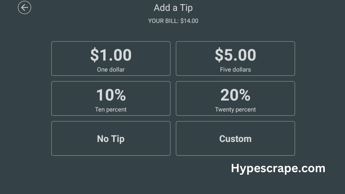 Tip Screen